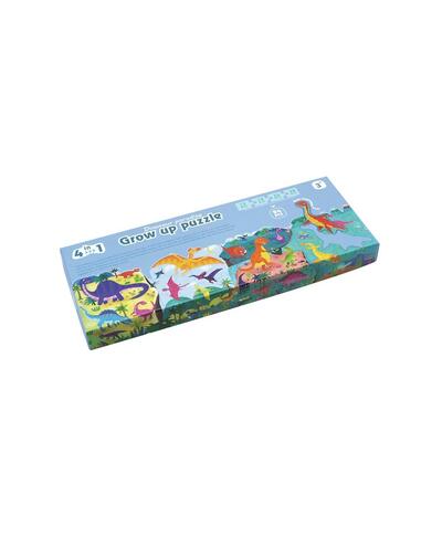 Puzzle de Crescimento 4 Em 1 - Dinosaur Paradise 