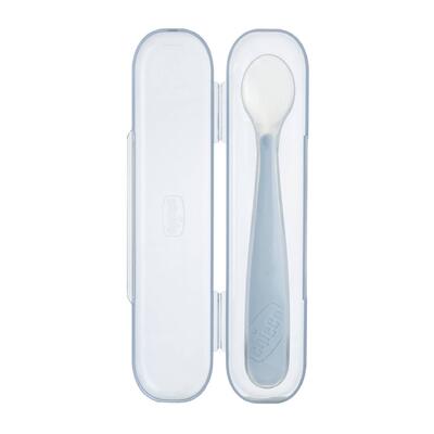 Colher de silicone com caixa 6m+