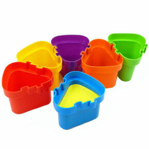 Mini potes de plástico