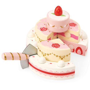 Bolo de casamento de morango 