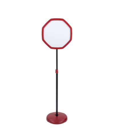Sinal de piso de segurança - Vermelho octogonal
