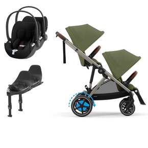 Pack e-Gazelle S + Segundo Assento Gazelle S + Cloud T i-Size(x2) + Base T(x2)
