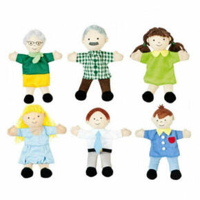 Conjunto de fantoches de mão: família