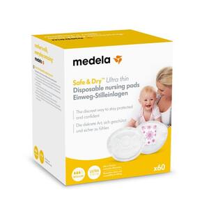 Discos de amamentação descartáveis Ultra Thin Safe & Dry - Medela
