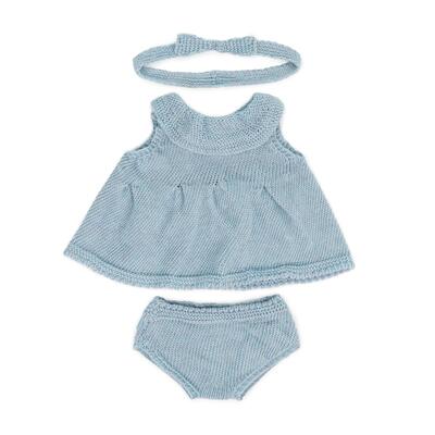 Conjunto Tricot Azul - 38cm