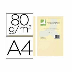 Papel colorido Q-connect din A4 pacote de 500 folhas