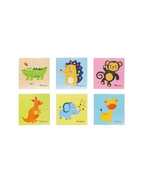 Puzzle de animais de Madeira 