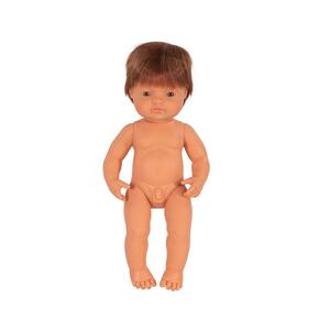 Bebé Caucasiano Ruivo 38cm
