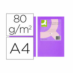 Papel colorido Q-connect din A4 pacote de 500 folhas