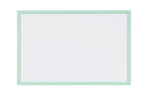 Quadro branco com moldura pastel - Verde