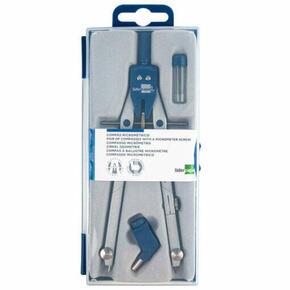Bússola micrométrica de papel com adaptador.