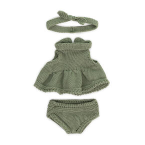 Conjunto Malha Vestido e Fita - 21cm