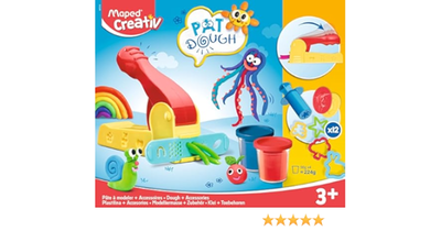 Kit Massa De Modelar Com 4 Potes 12 Acessórios Creativ – Maped