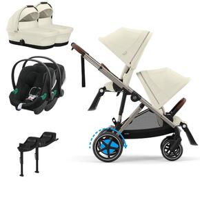 Pack e-Gazelle + Segundo Assento Gazelle S + Aton B2(x2) + Base One(x2) +Alcofa(x2)