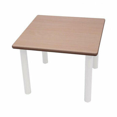 Mesa quadrada de metal 80 x 80 cm tamanho escolar
