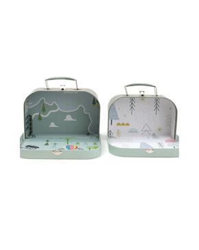 2 Malas Decorativas / Veados E Crocodilos