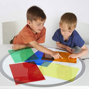 Conjunto de folhas de acetato coloridas