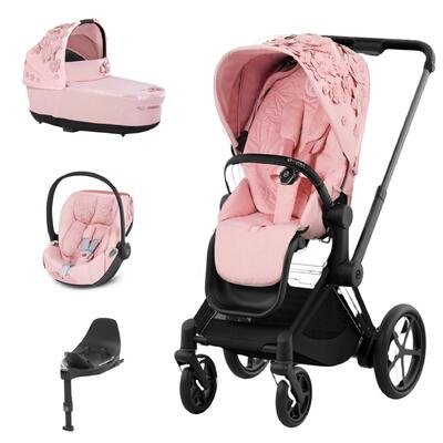 Pack e-Priam + Cloud T i-Size + Base T + Alcofa - Simply Flowers