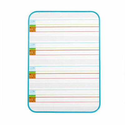 Quadros brancos de fita linear magnética frente e verso – 2 unidades