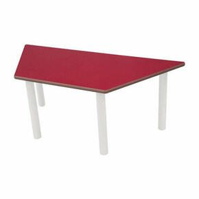 Mesa metálica trapezoidal 120 x 60 cm. Escola