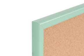 Tabela de cortiça com moldura pastel - Verde