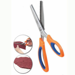 Tesoura dentada adulto 24 cm – formato de onda