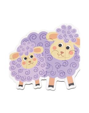 Puzzle De Escada / 6 Puzzles progressivos de animais da quinta