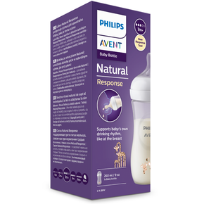 Biberão Natural Response 260ml c/ Padrão - Philips Avent 