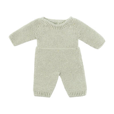 Pijama de malha verde - 32cm