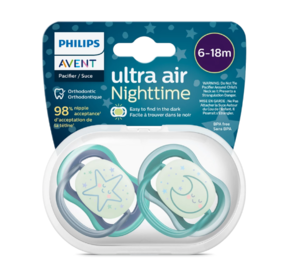 Chupetas Ultra Air Night - 6-18M