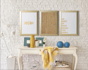 Quadro com moldura de ouro impresso KAMASHI DREAM