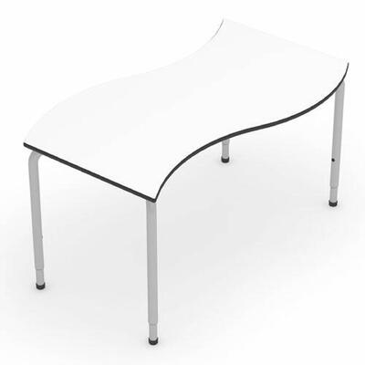 Mesa escolar de altura ajustável onda