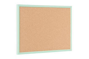 Tabela de cortiça com moldura pastel - Verde