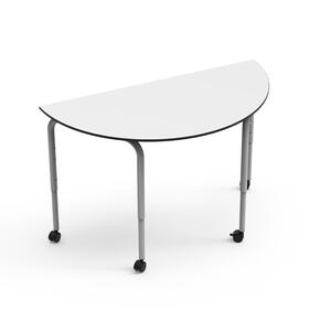 Mesa DESK21 U Semicircular em Onda Fixa
