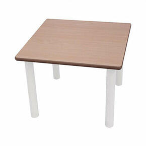 Mesa quadrada de metal 80 x 80 cm tamanho escolar