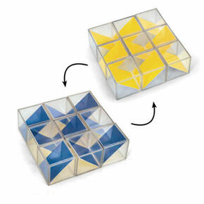 Folhas de atividades para cubos transparentes 2 cores