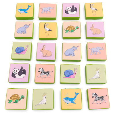 Jogo de memória - Animais (20 peças)