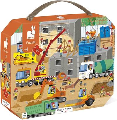 Puzzle de canteiro de obras com 36 peças