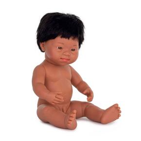 Bebé menino hispânico com síndrome de Down - 38cm