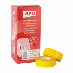 Fita adesiva aplicável 33 mx 19 mm vermelha