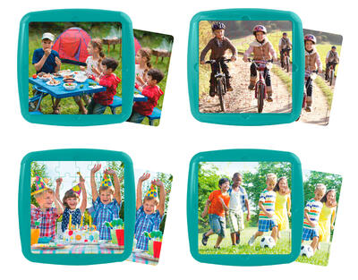 Conjunto de 4 Puzzles: Ócio com Amigos UV