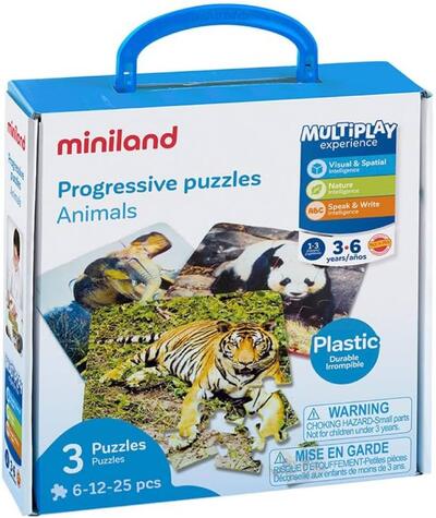 Conjunto de puzzles de animais