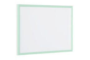 Quadro branco com moldura pastel - Verde