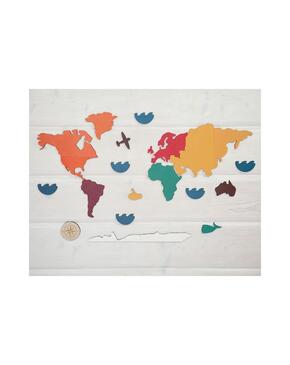 Puzzle continentes mapa