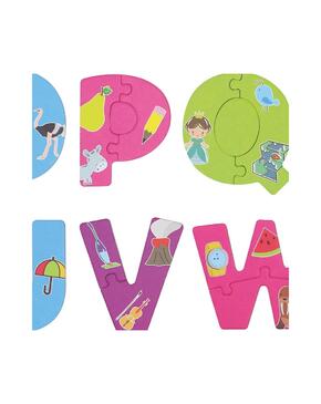 Letras de puzzle engraçadas