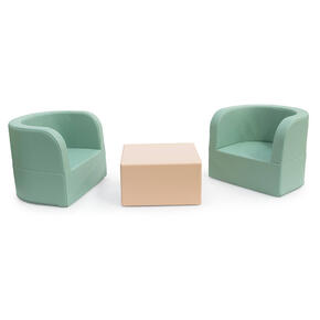 Conjunto de Sofás de Braço com Mesa