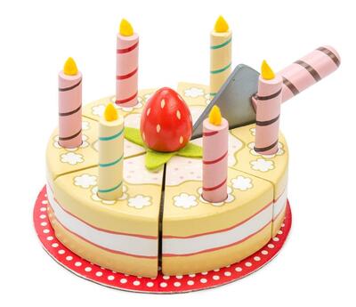 Bolo de aniversário de baunilha