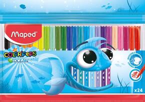 Canetas Feltro Color'Peps Ocean Com 24 cores