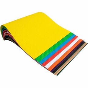 Bloco de trabalho manual Liderpapel papelão ondulado 10 folhas cores sortidas