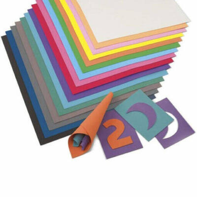 Conjunto de 10 folhas de EVA para artesanato em cores sortidas 50 x 65 cm.